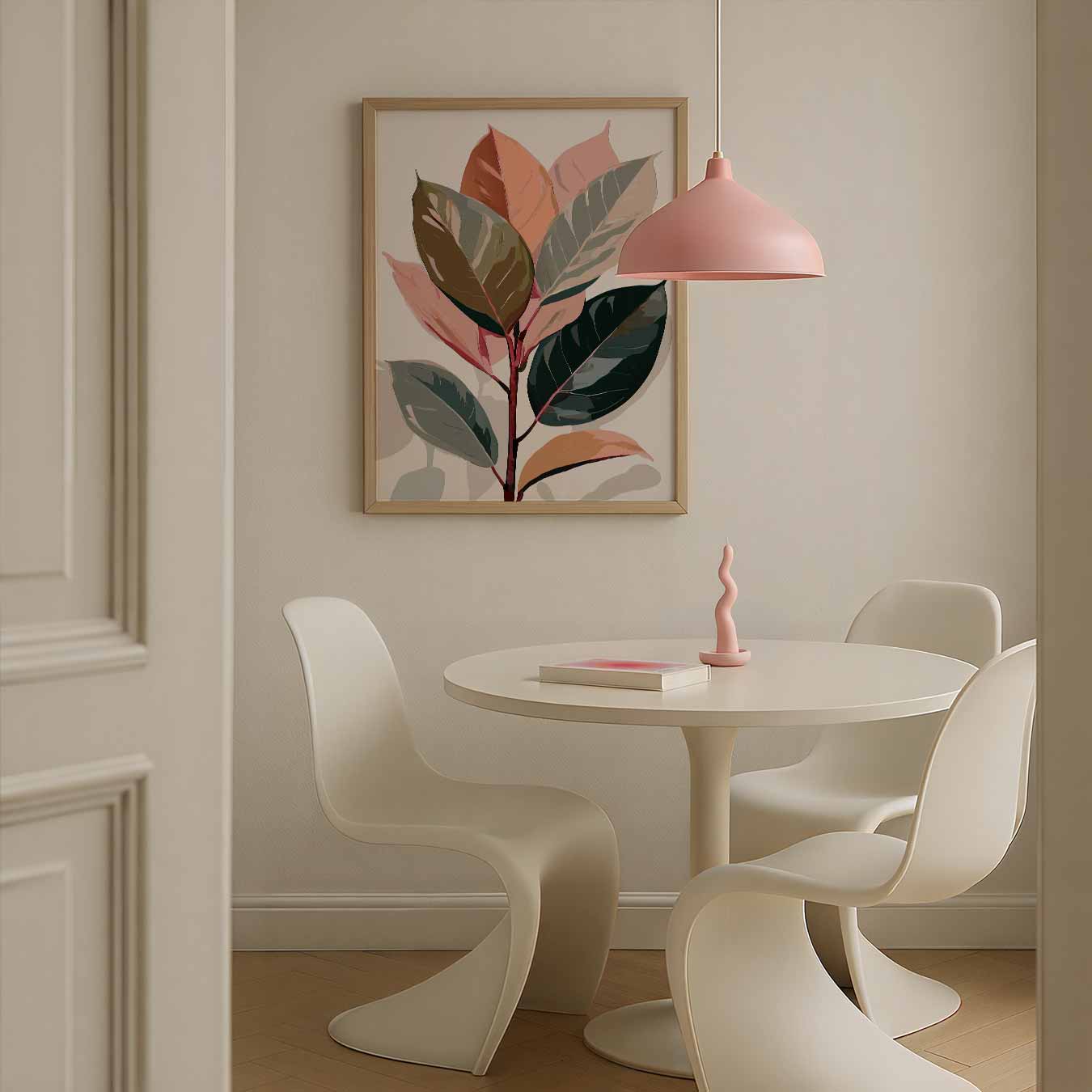 Botanische Kunstposter met Bladeren Poster-WallArtistic