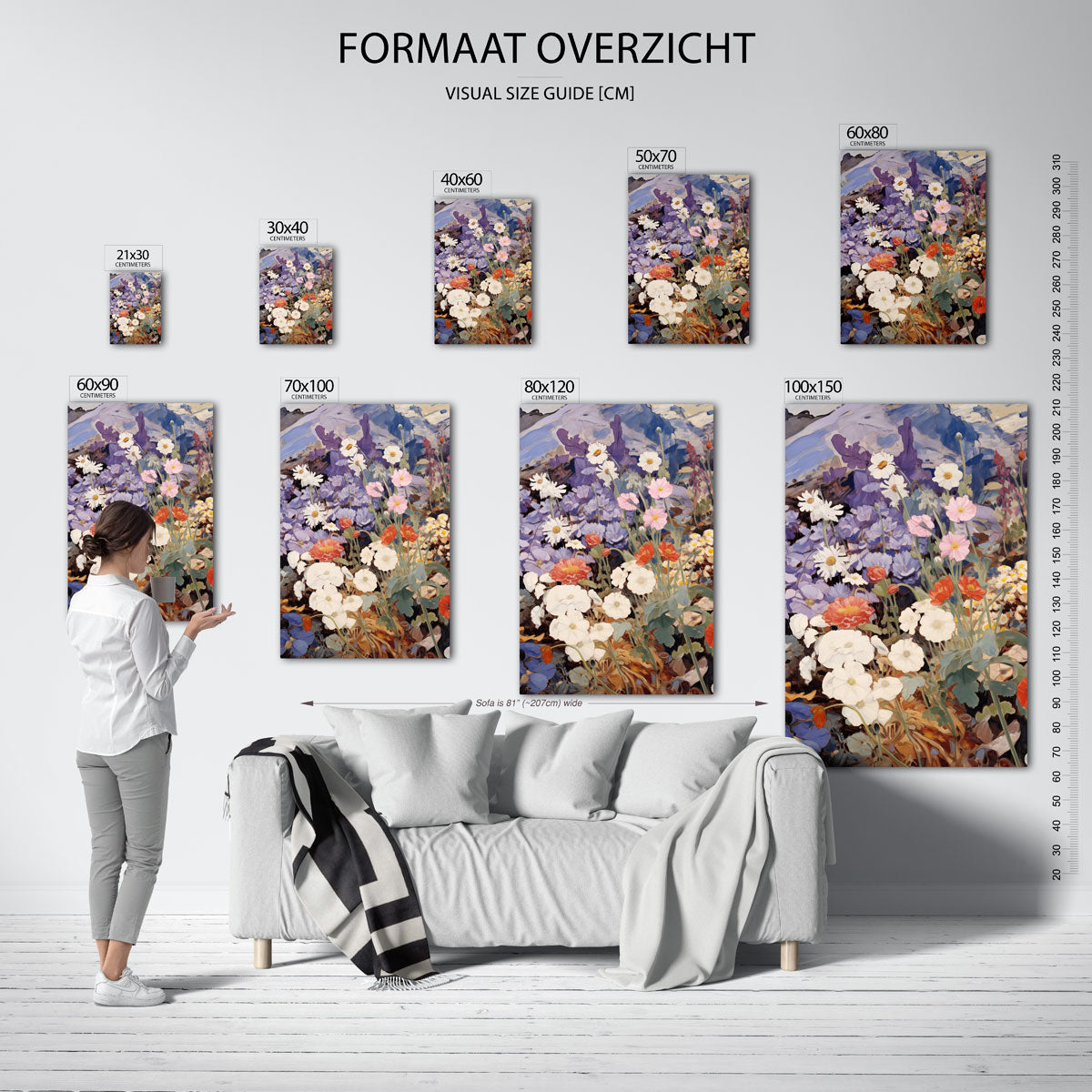 Bloemen in volle bloei Poster