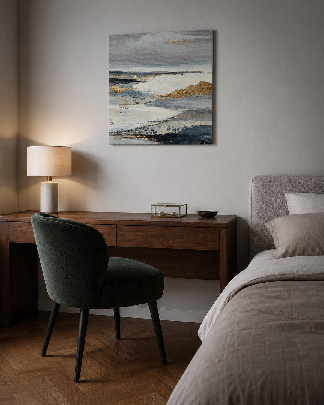 Gelaagde landschapstinten Kunstwerk