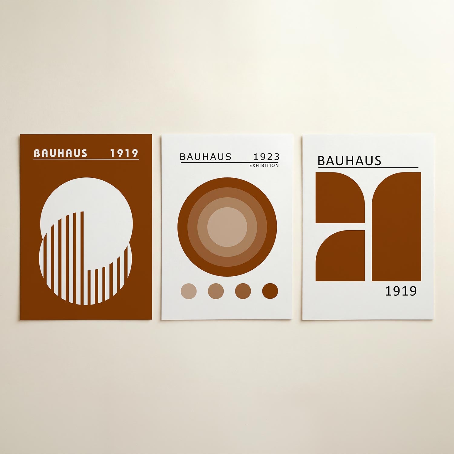 Cirkel en strepen Posterset