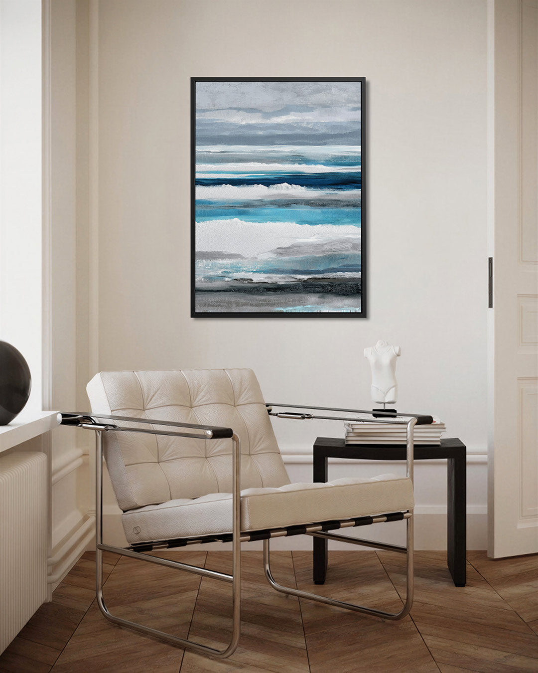 Horizontale kleurenlagen Kunstwerk