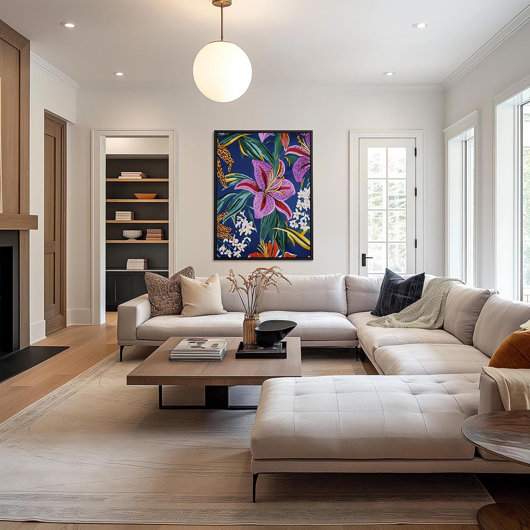 Bloemrijke kleurenpracht Kunstwerk