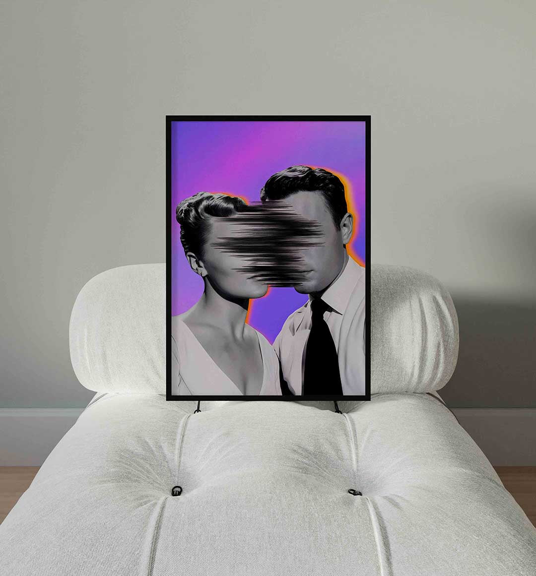 Geabstraheerd portret Poster