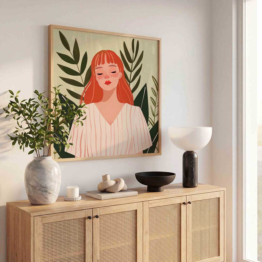 Meisje met rode haren Poster