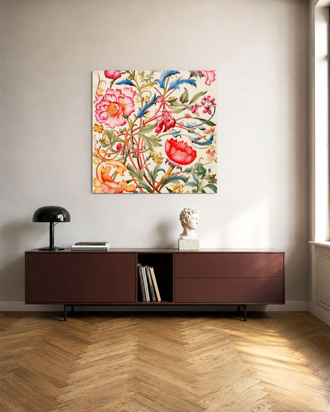 Bloemrijke fantasie Kunstwerk
