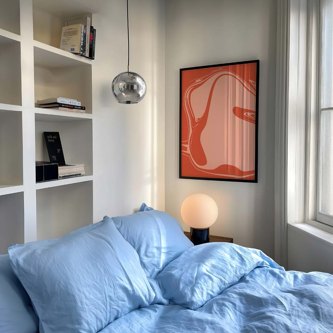 Abstracte Vlammen Dans Poster-WallArtistic