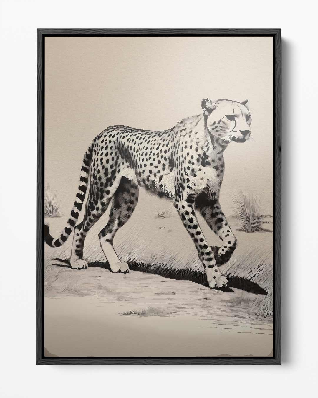 Majestätischer Gepard in der Savanne (Kunstwerk)