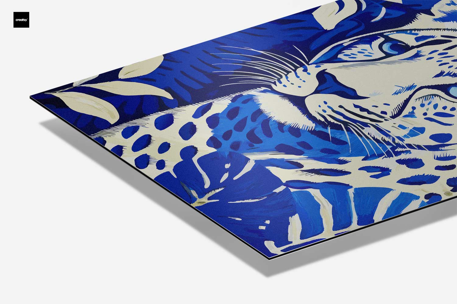 Kunstwerk „Blauer Dschungelleopard“
