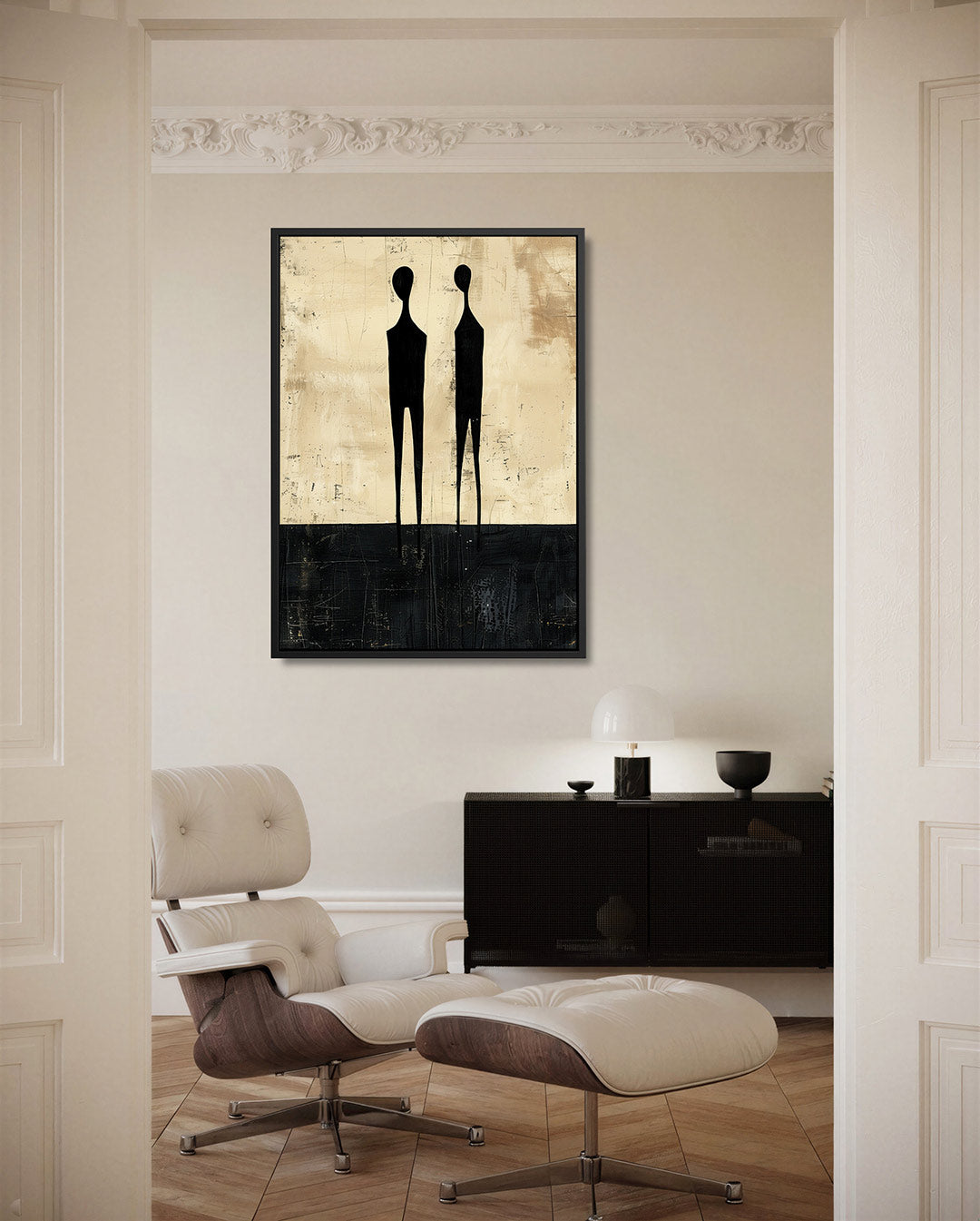 Figuratieve silhouetten Kunstwerk