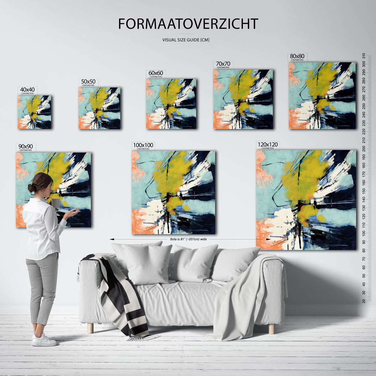 Abstracte vormen Poster