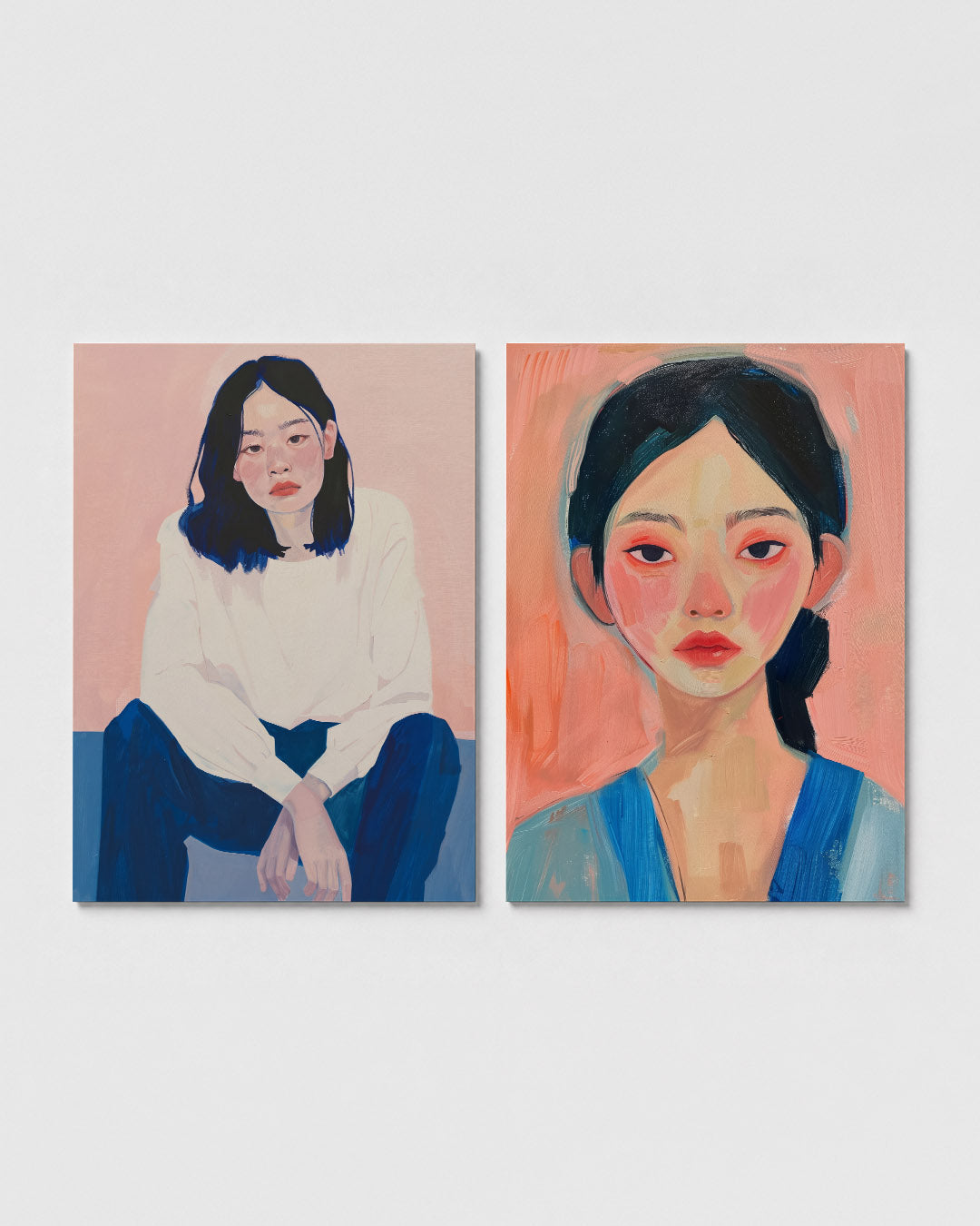 Kleur en portret Posterset