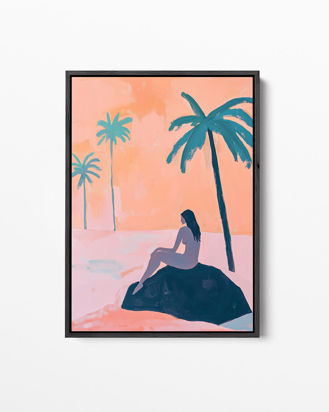 Zomerse palmbomen Kunstwerk