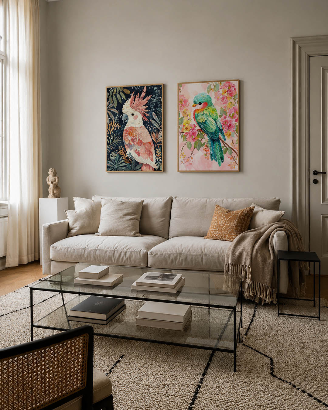 Vogels en bladeren Posterset