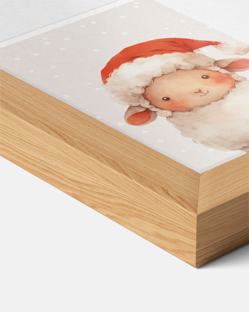 Schattige Kerst Schaap Poster-WallArtistic