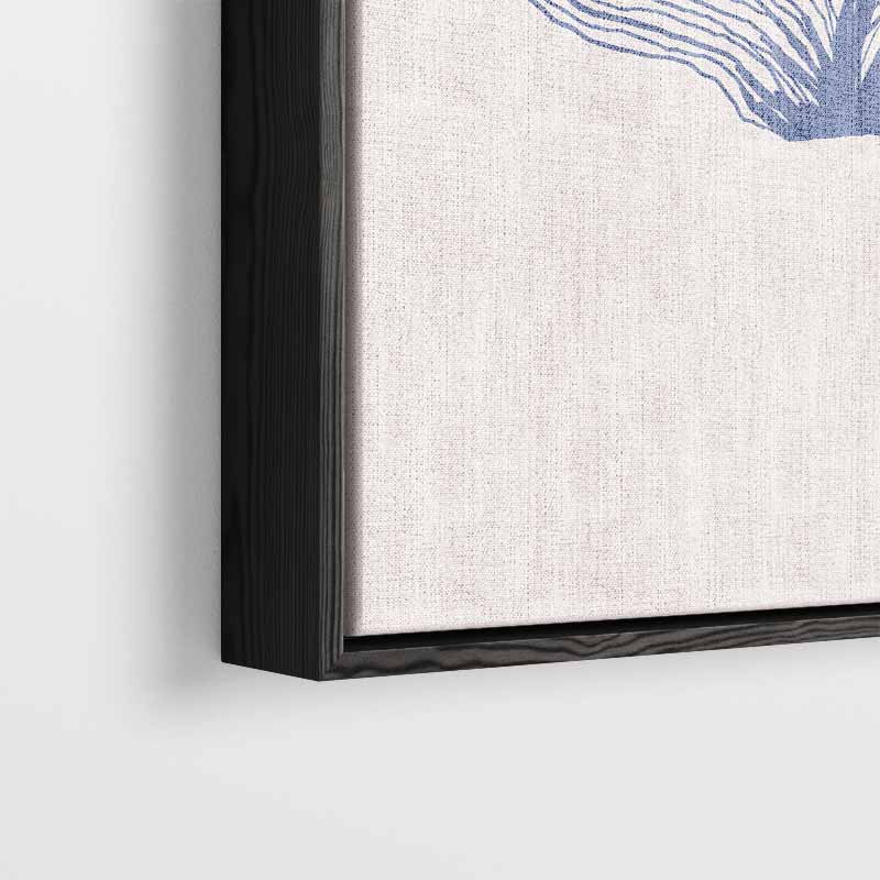 Abstracte Zeewaaiers Blauw Kunstwerk-canvas-dibond-plexiglas-wanddecoratie-WallArtistic