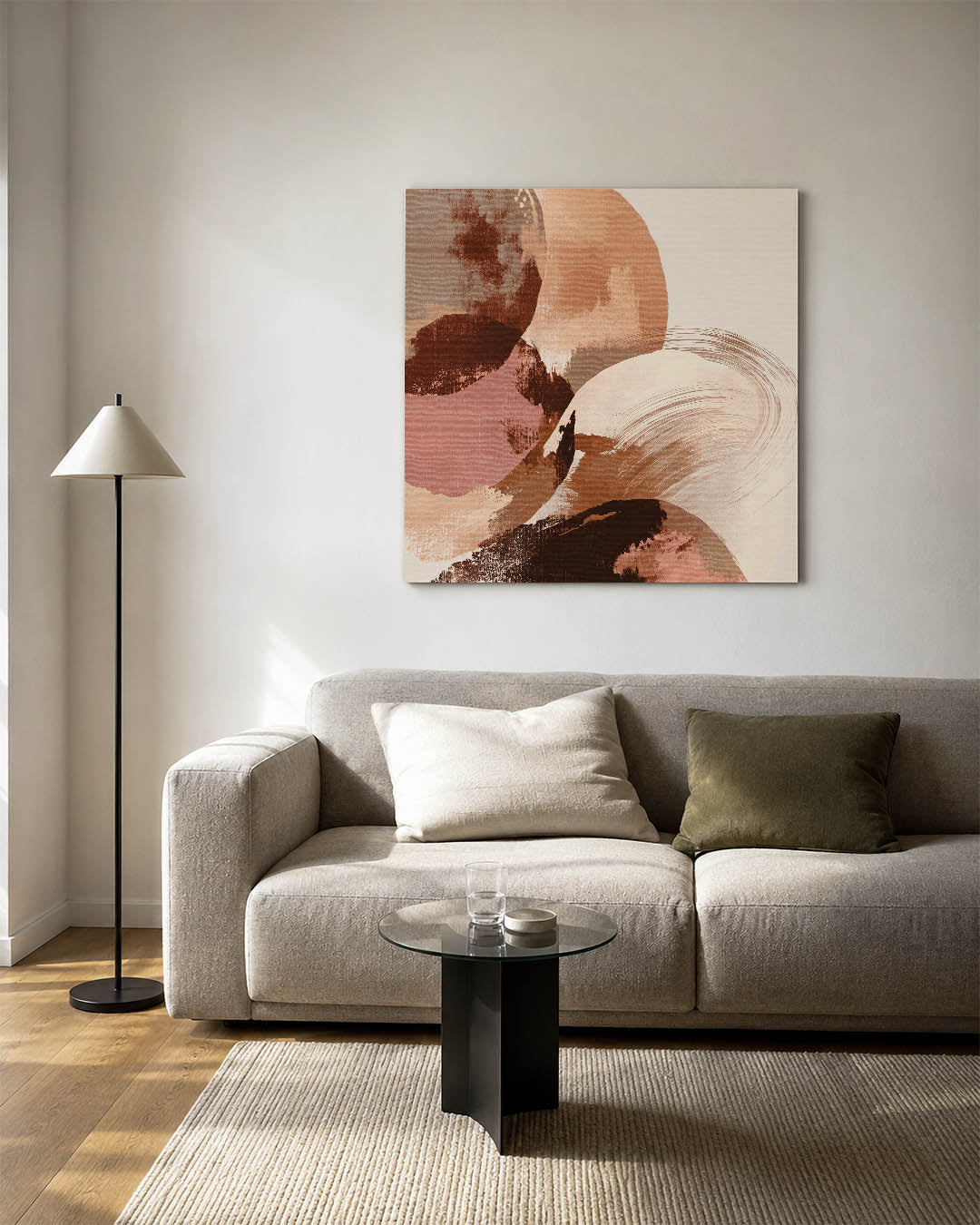Organische vormen compositie Kunstwerk