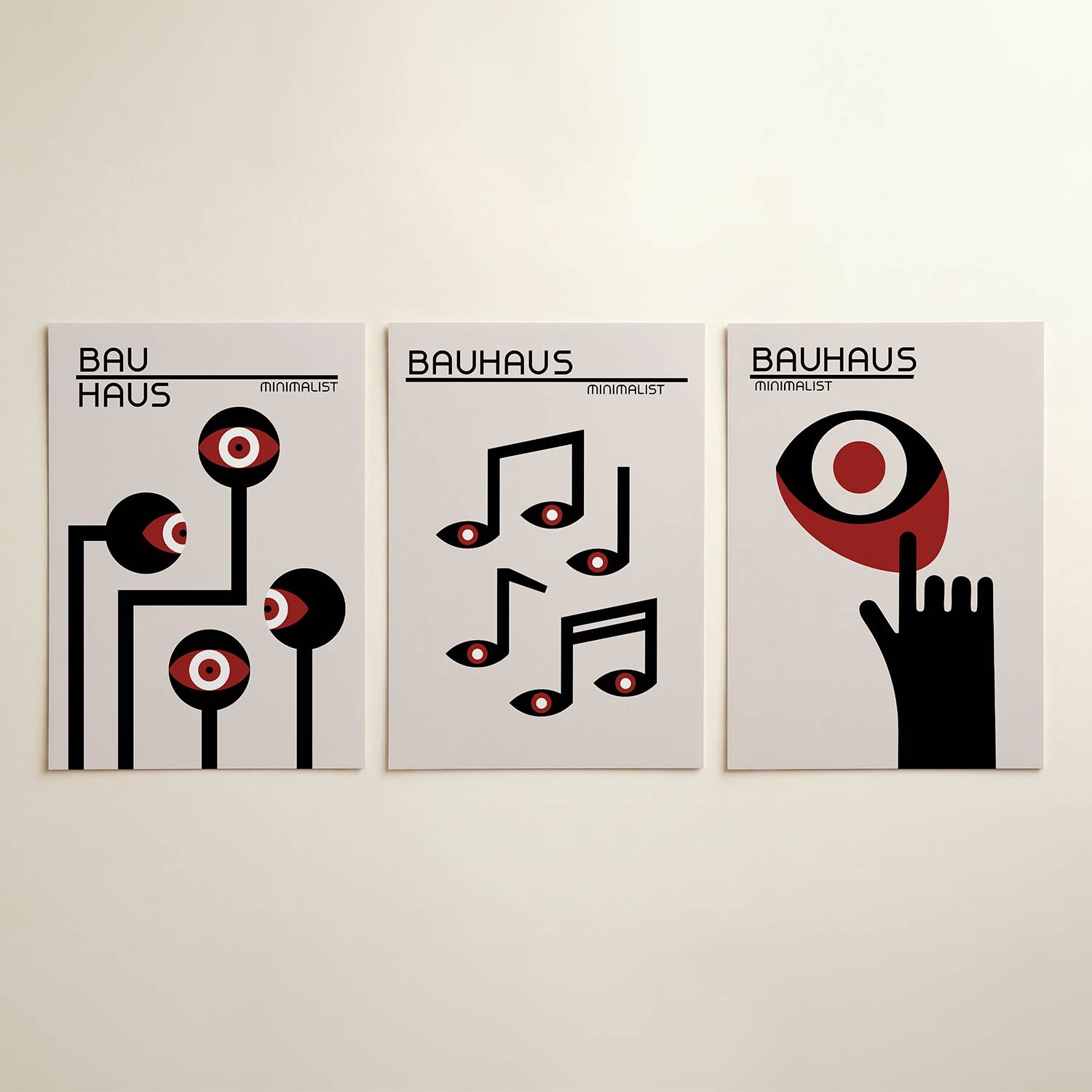 Oogvormen en lijnen Posterset