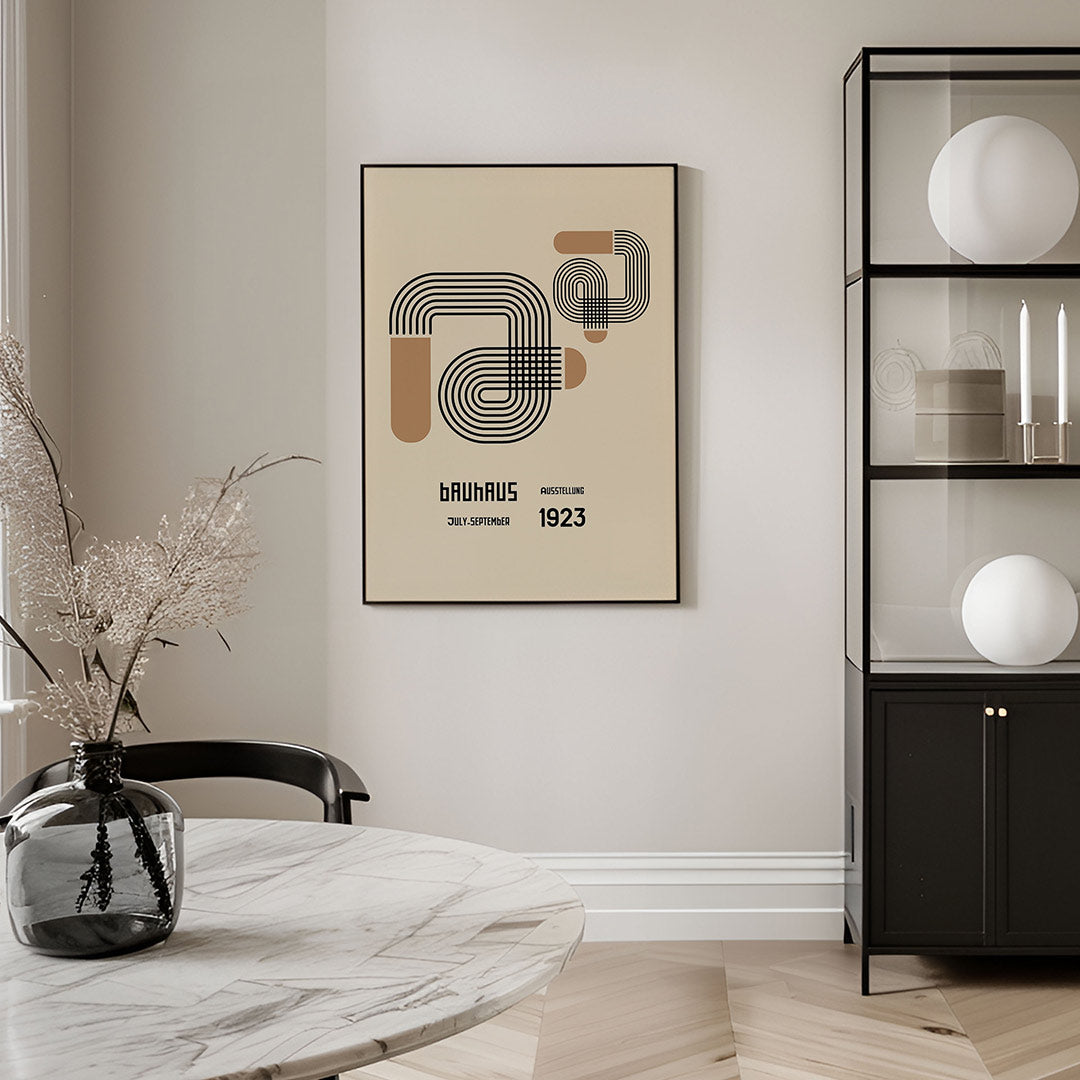 Lijnenspel en vlakverdeling Poster