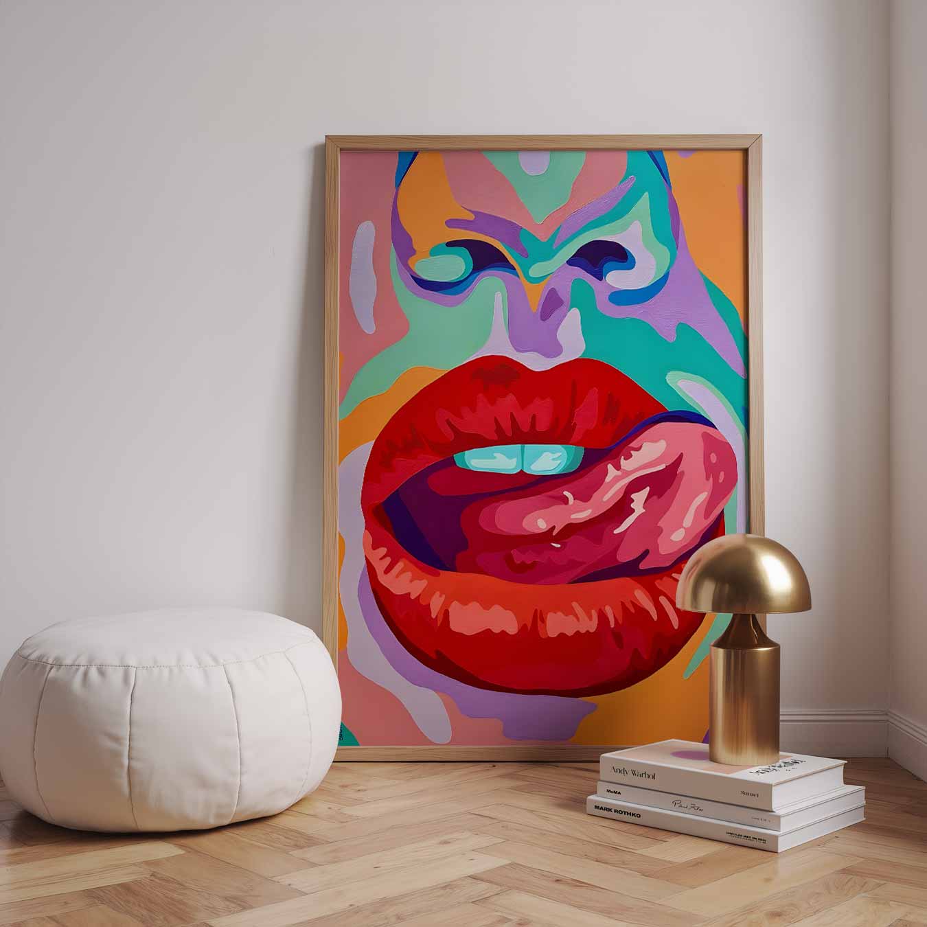 Mondkunst Pop Art Poster-WallArtistic