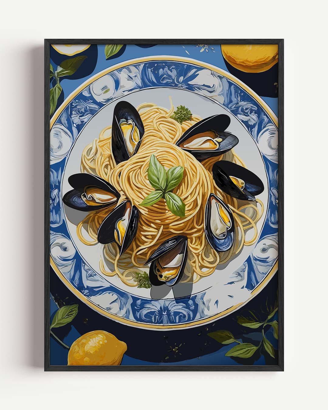 Mediterrane Spaghetti Sfeerposter-WallArtistic
