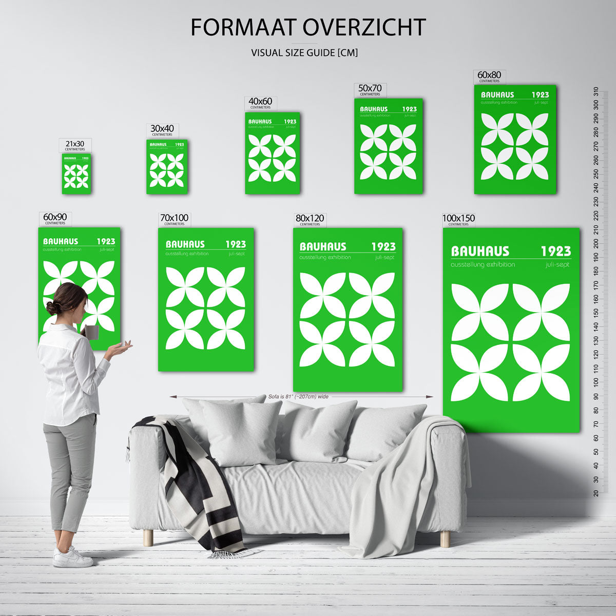Vormritme en kleur Poster