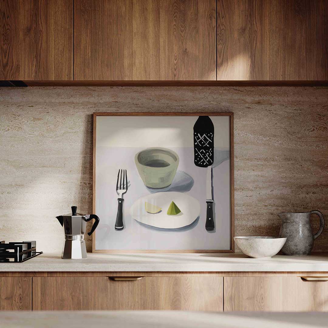 Stilleven met bestek Poster
