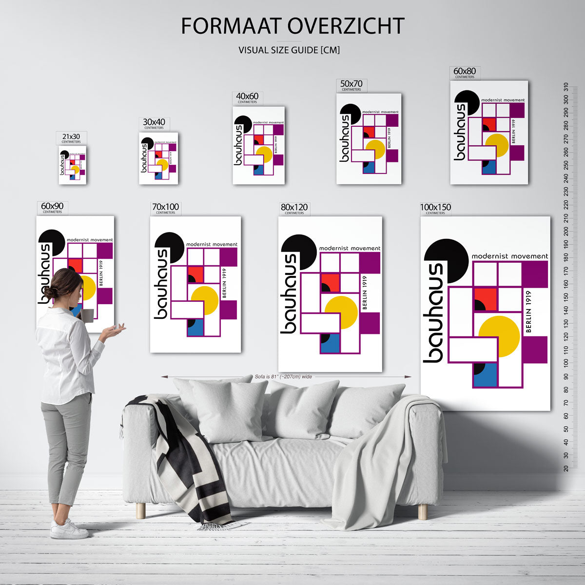 Vormen en vlakkenspel Poster