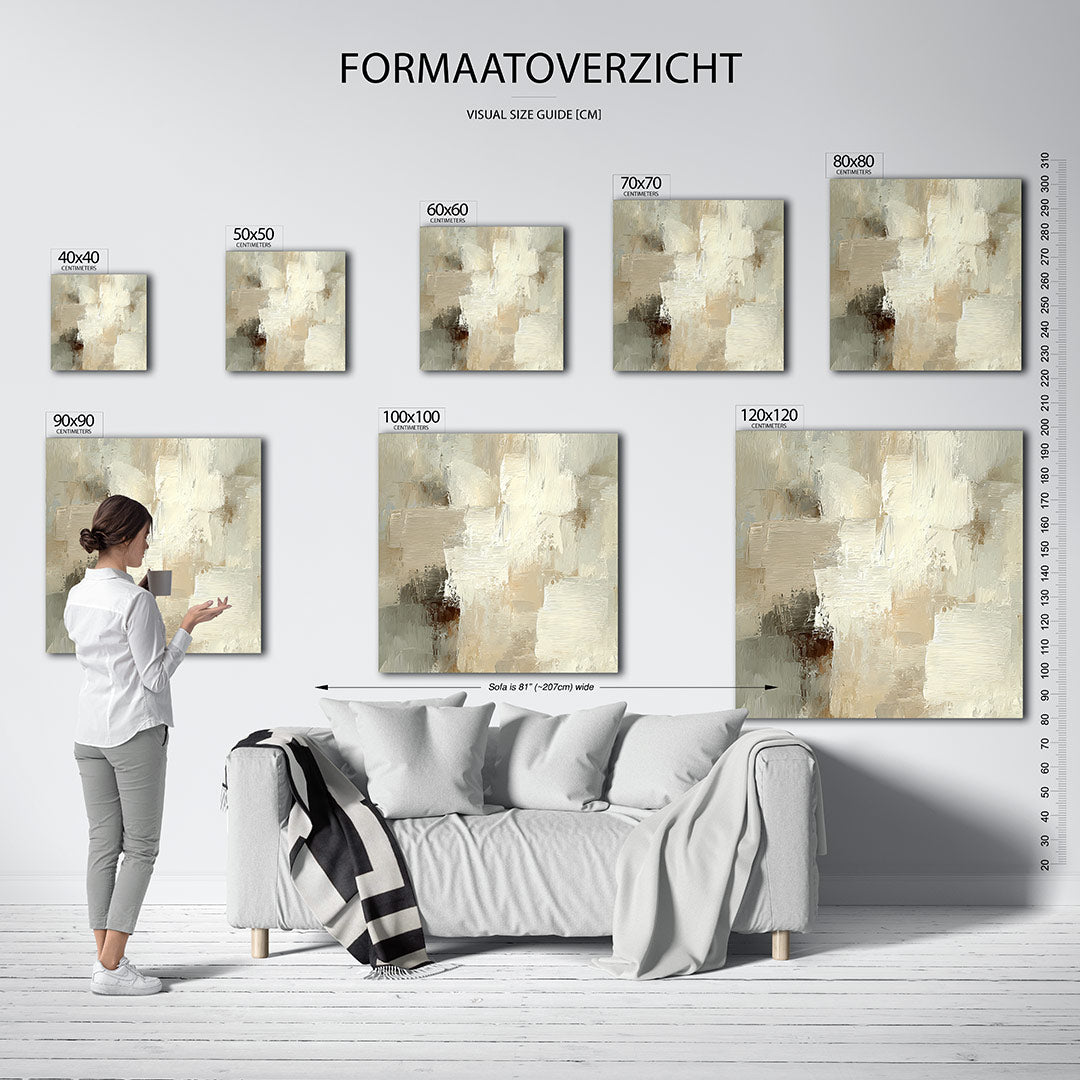 Zachte aardetinten Kunstwerk