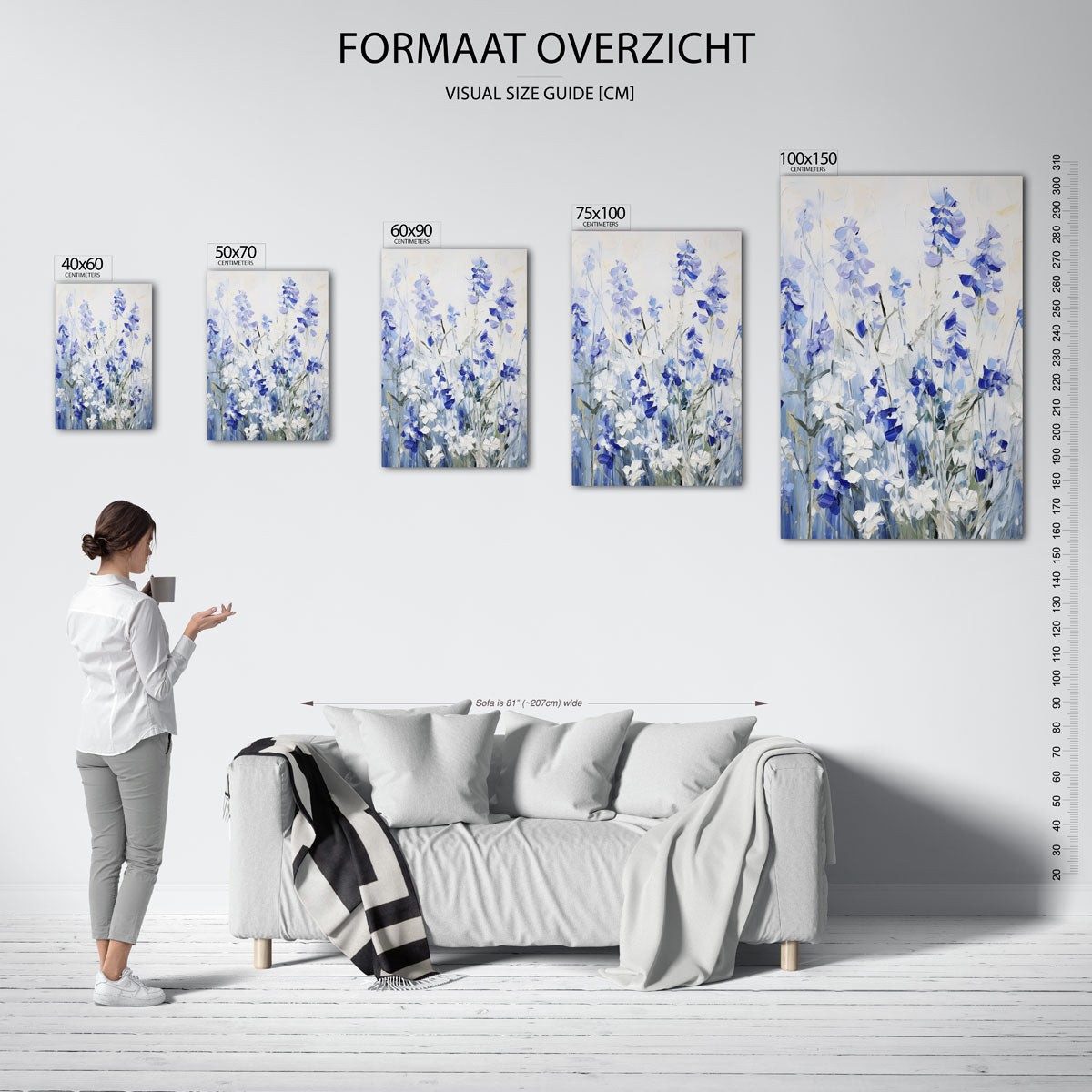 Bloemrijke harmonie Kunstwerk