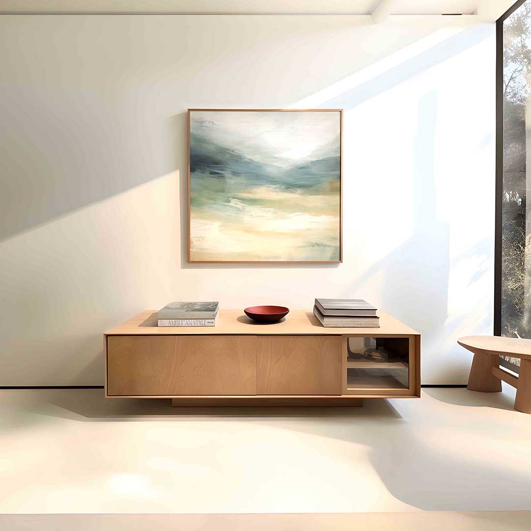 Abstracte landschapsweergave Poster