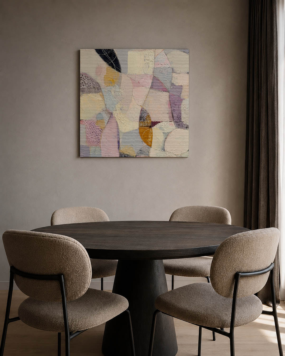 Organische vormen compositie Kunstwerk