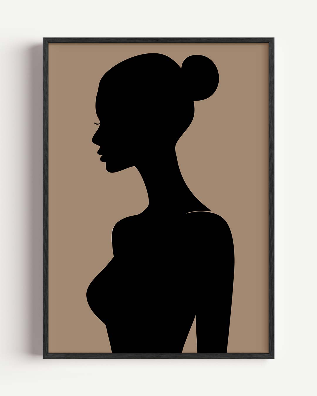 Elegante Vrouwelijke Silhouet Poster-WallArtistic