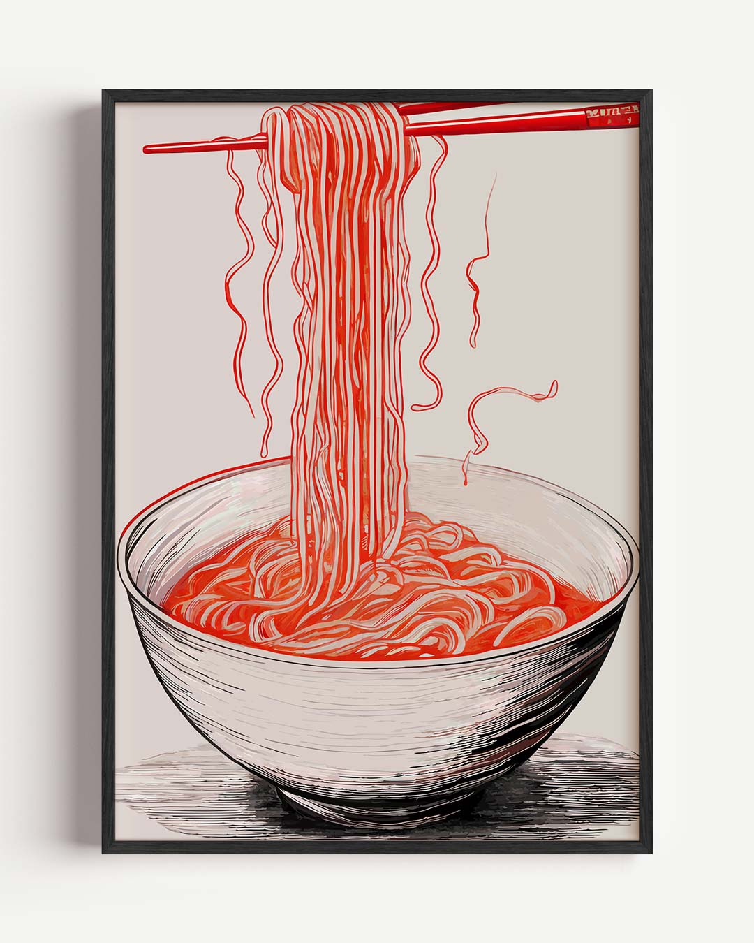 Stijlvolle Ramen Illustratie Poster-WallArtistic