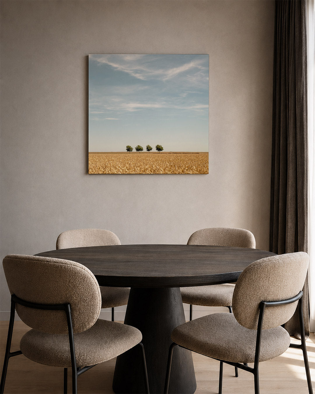 Rustige landschap Kunstwerk