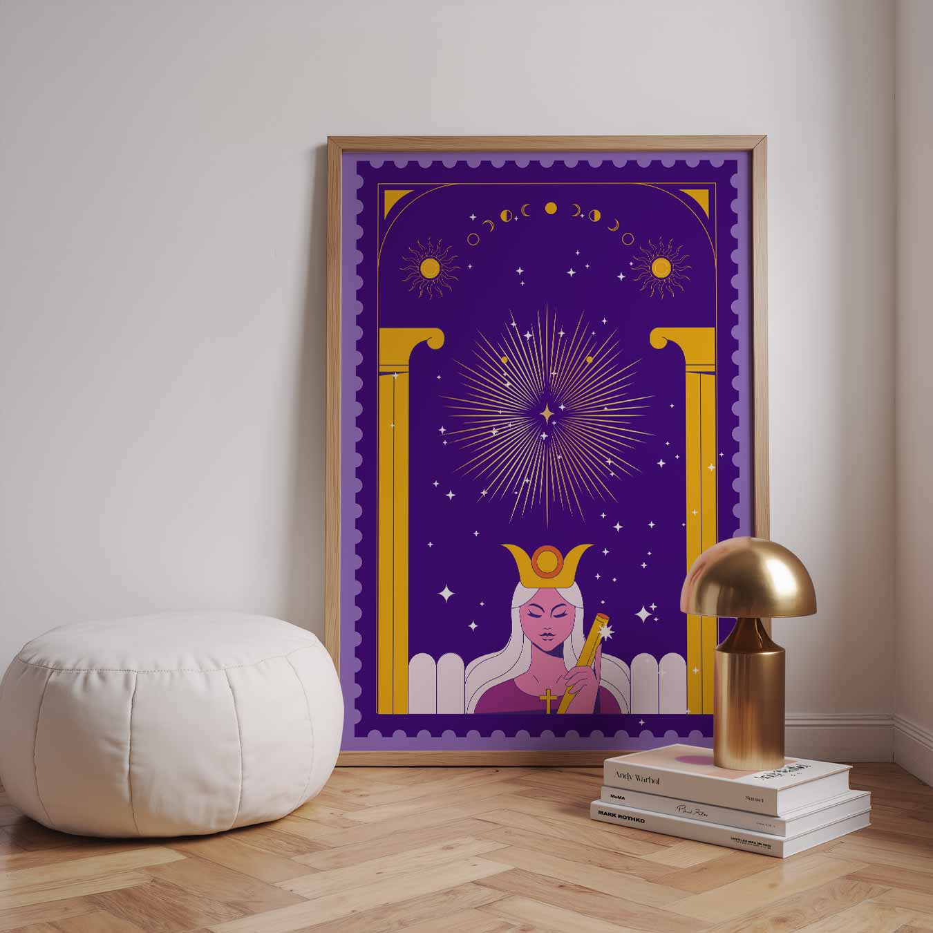 Mystieke Maangodin Poster-WallArtistic