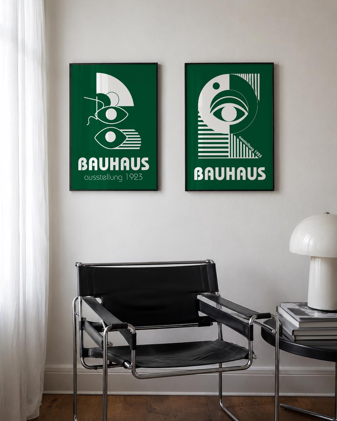 Oogvorm en lijnen Posterset