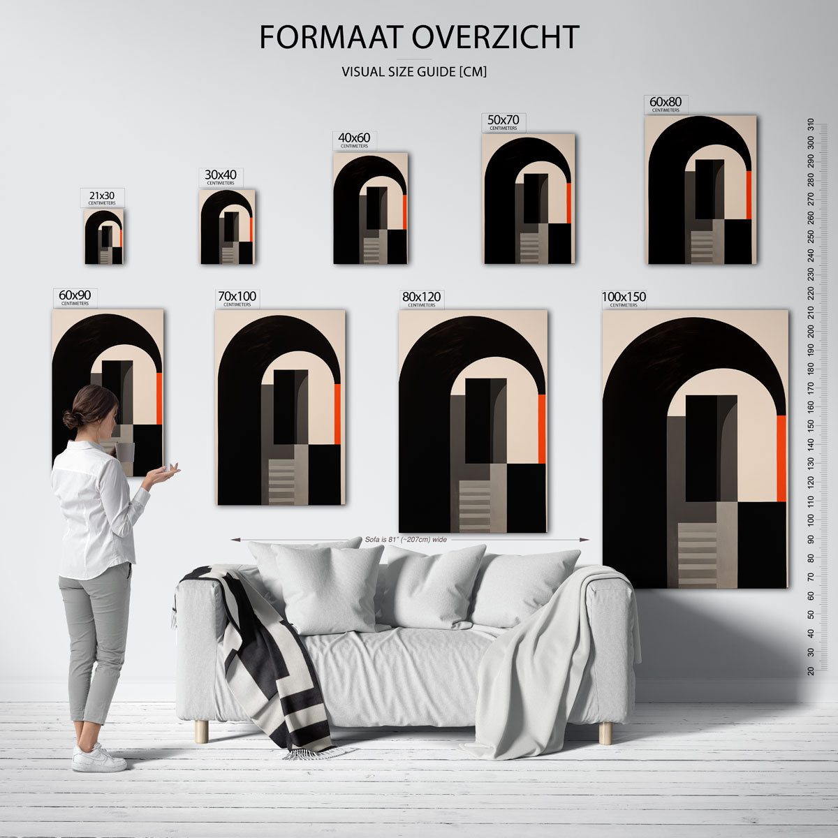 Abstracte vormen Poster