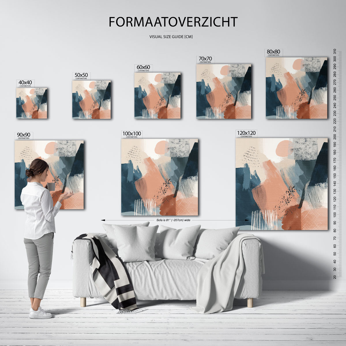 Abstracte vormen Poster