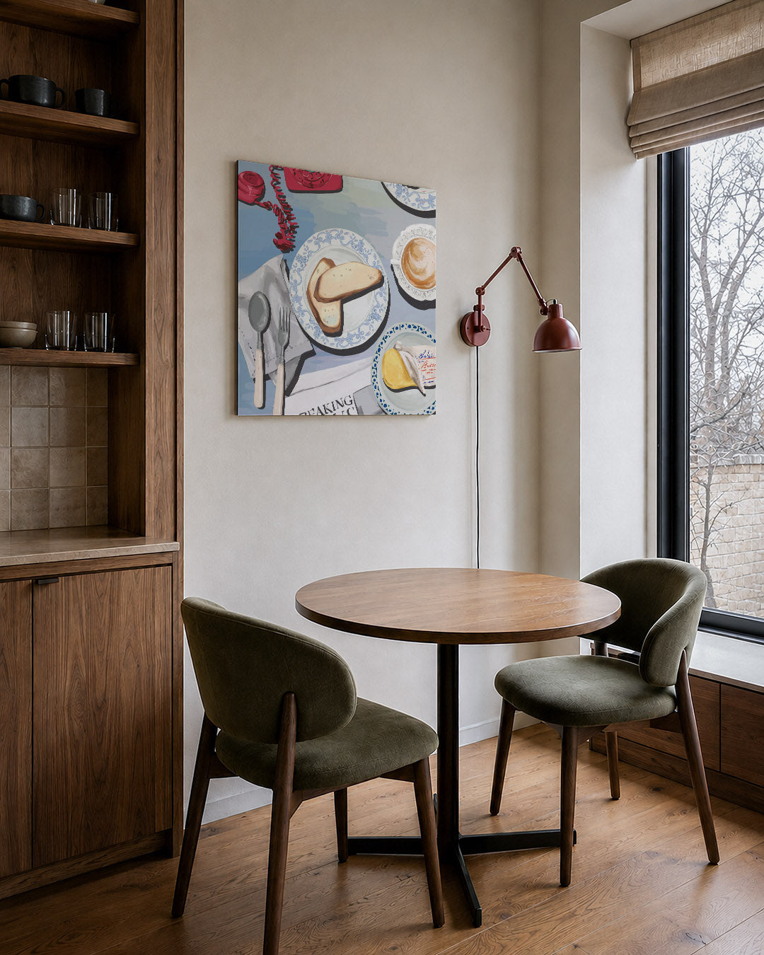 Ontbijt tafereel Kunstwerk