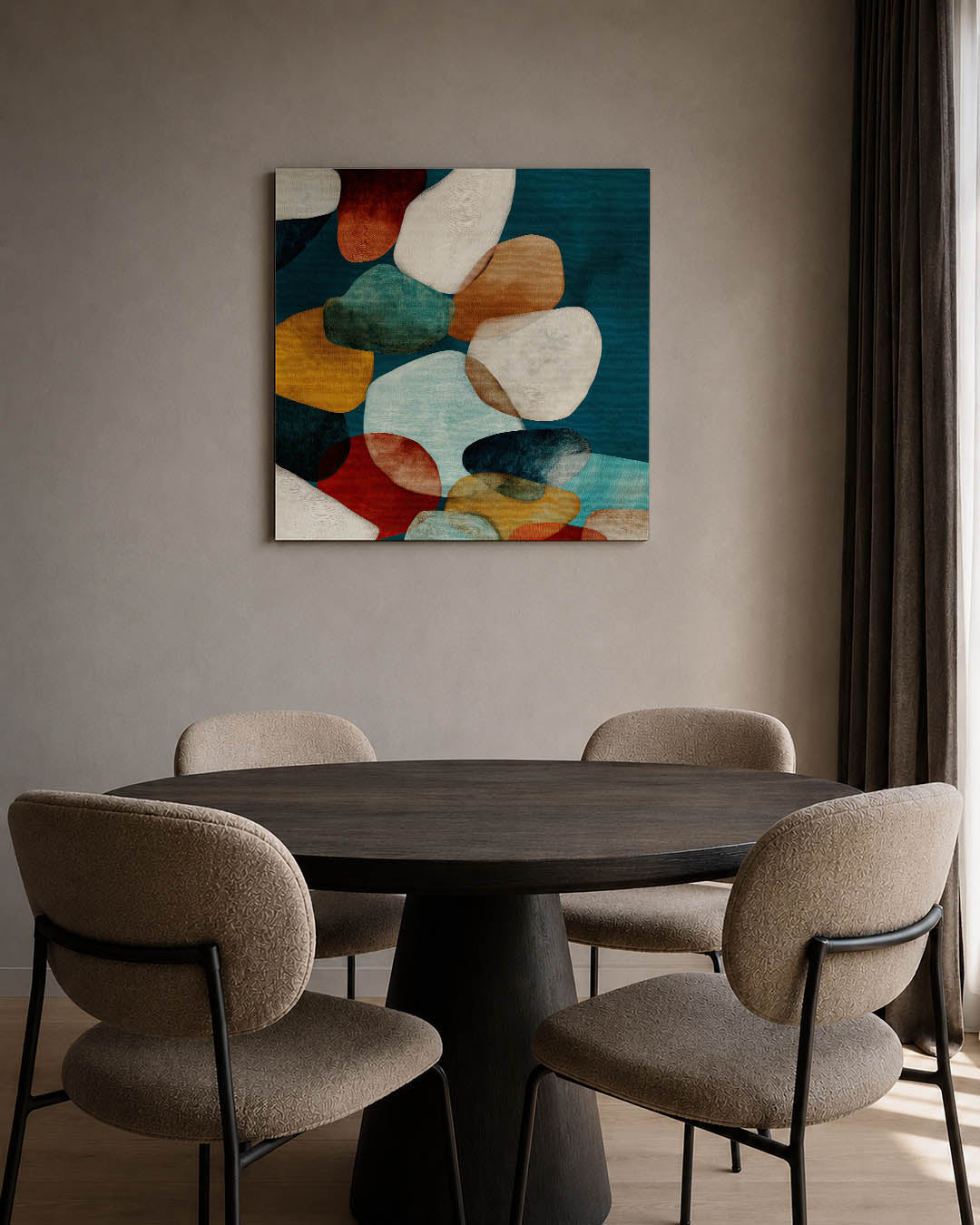 Organische vormen compositie Kunstwerk