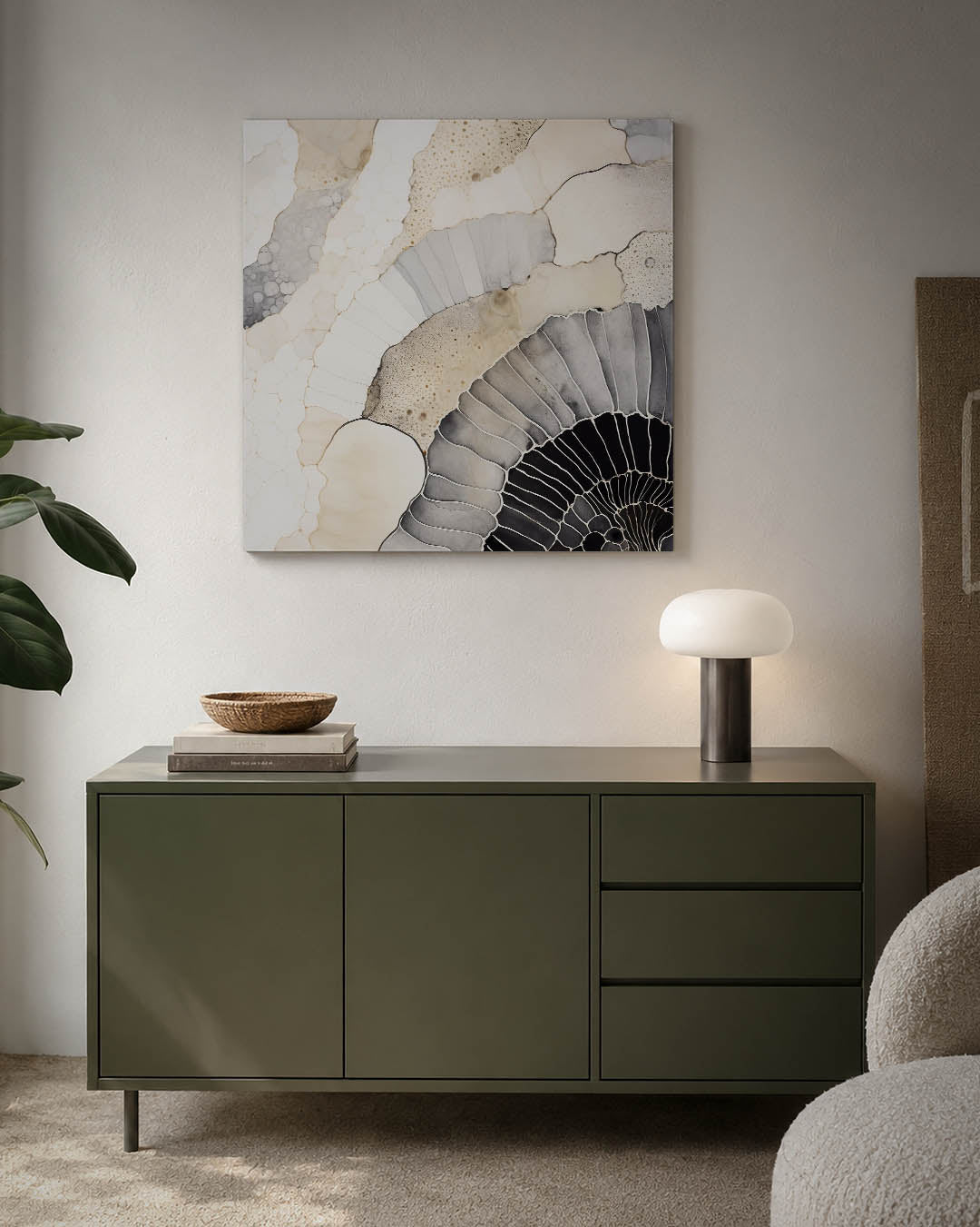 Organische vormen compositie Kunstwerk