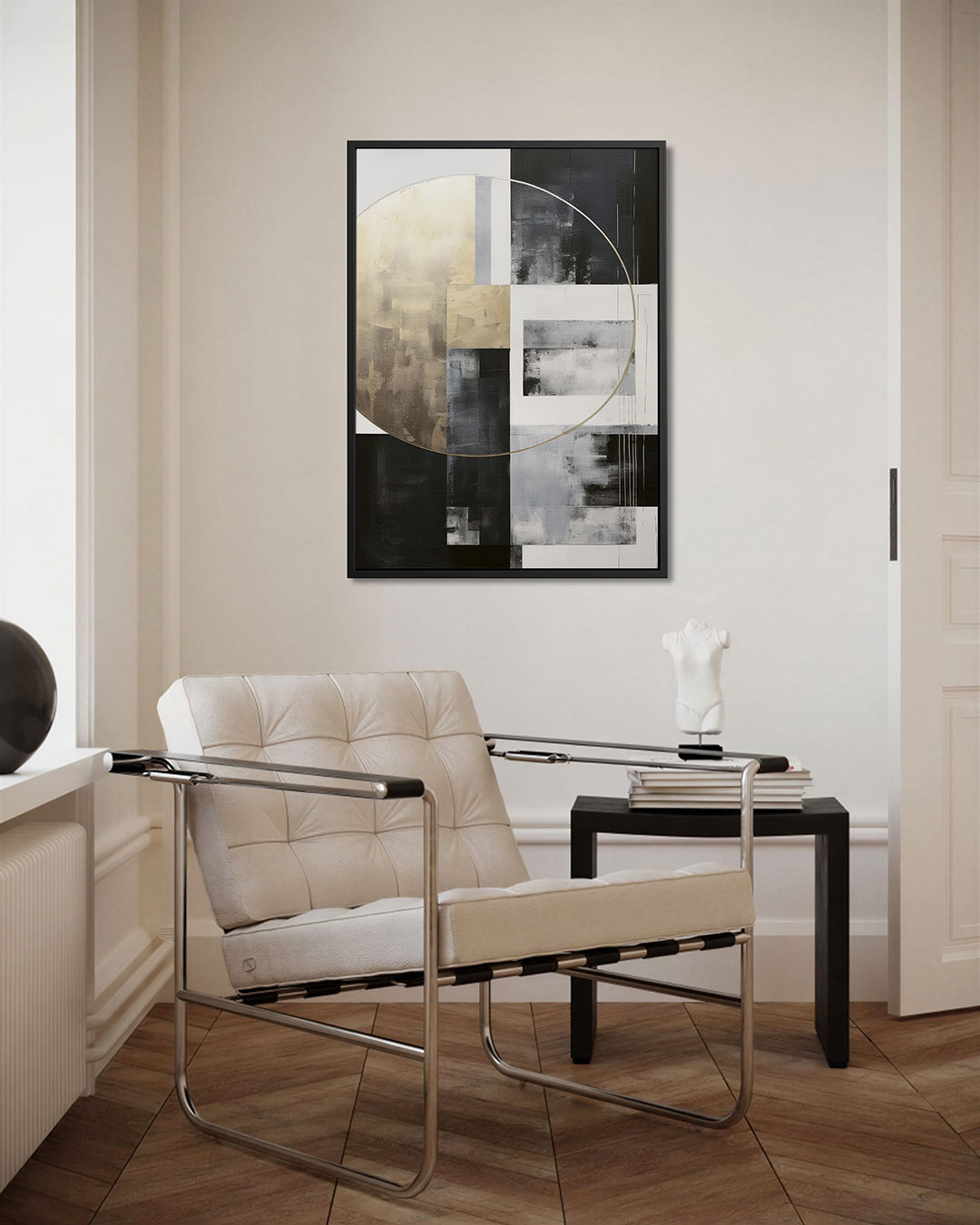 Geometrische compositie cirkel Kunstwerk