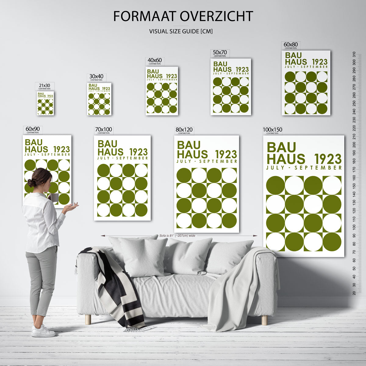 Cirkelpatroon en tekst Poster