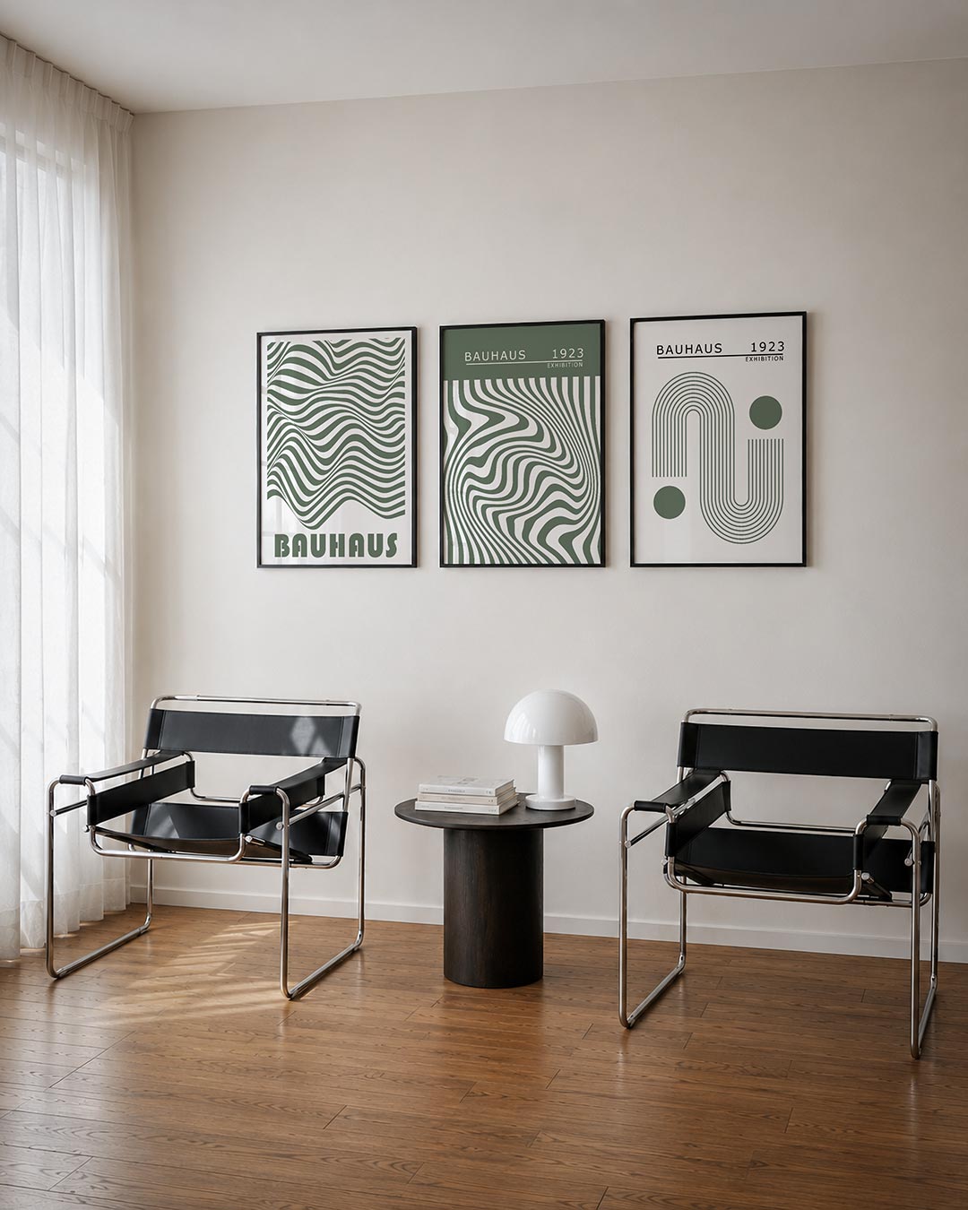Golvend lijnenspel Posterset