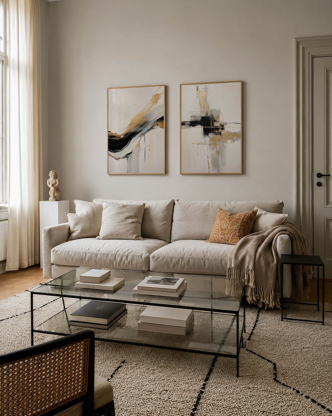 Gouden stroom Posterset