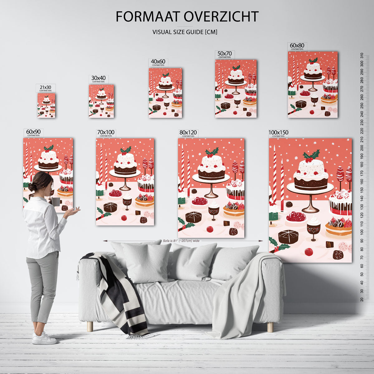 Feestelijke dessert Poster