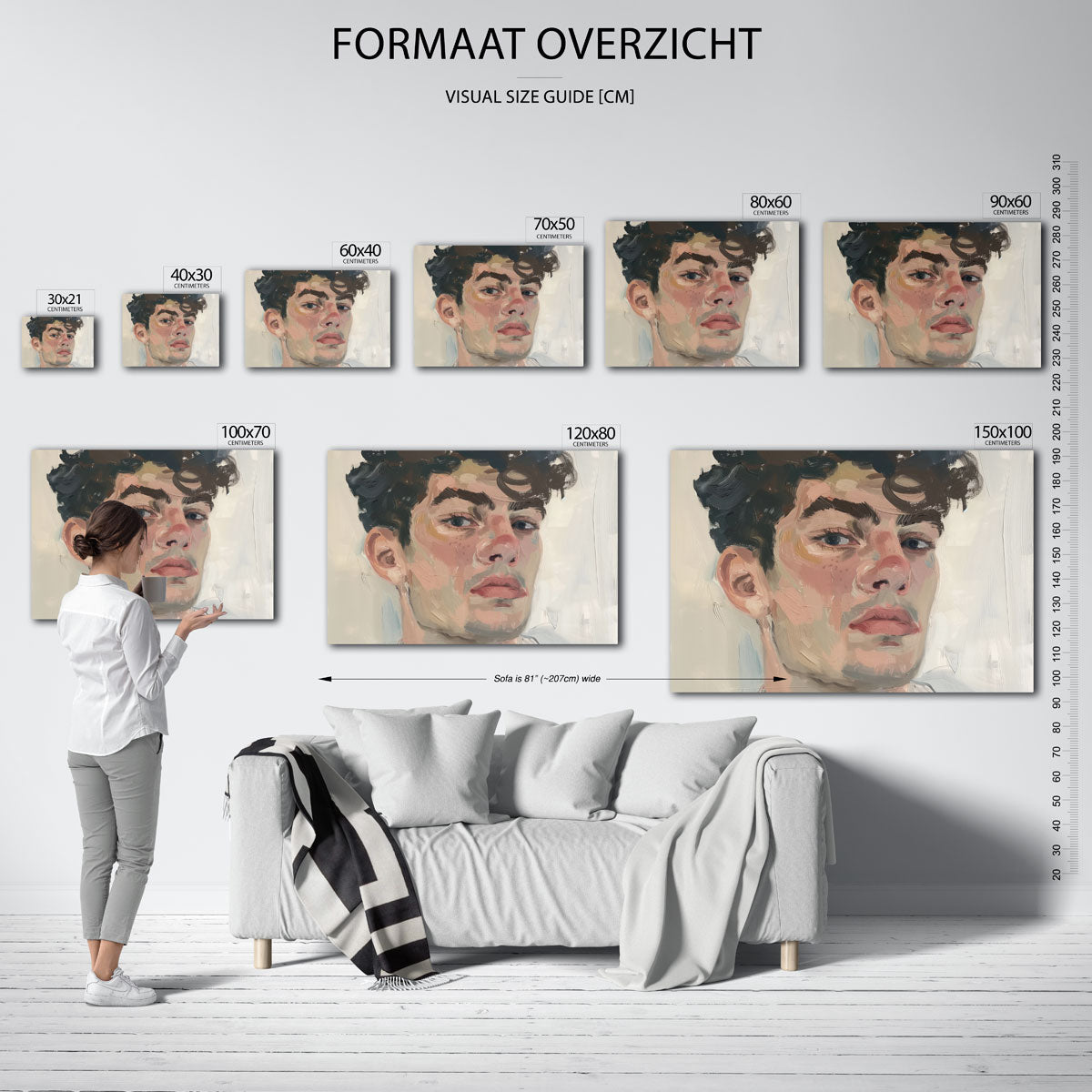 Portret van een persoon Poster