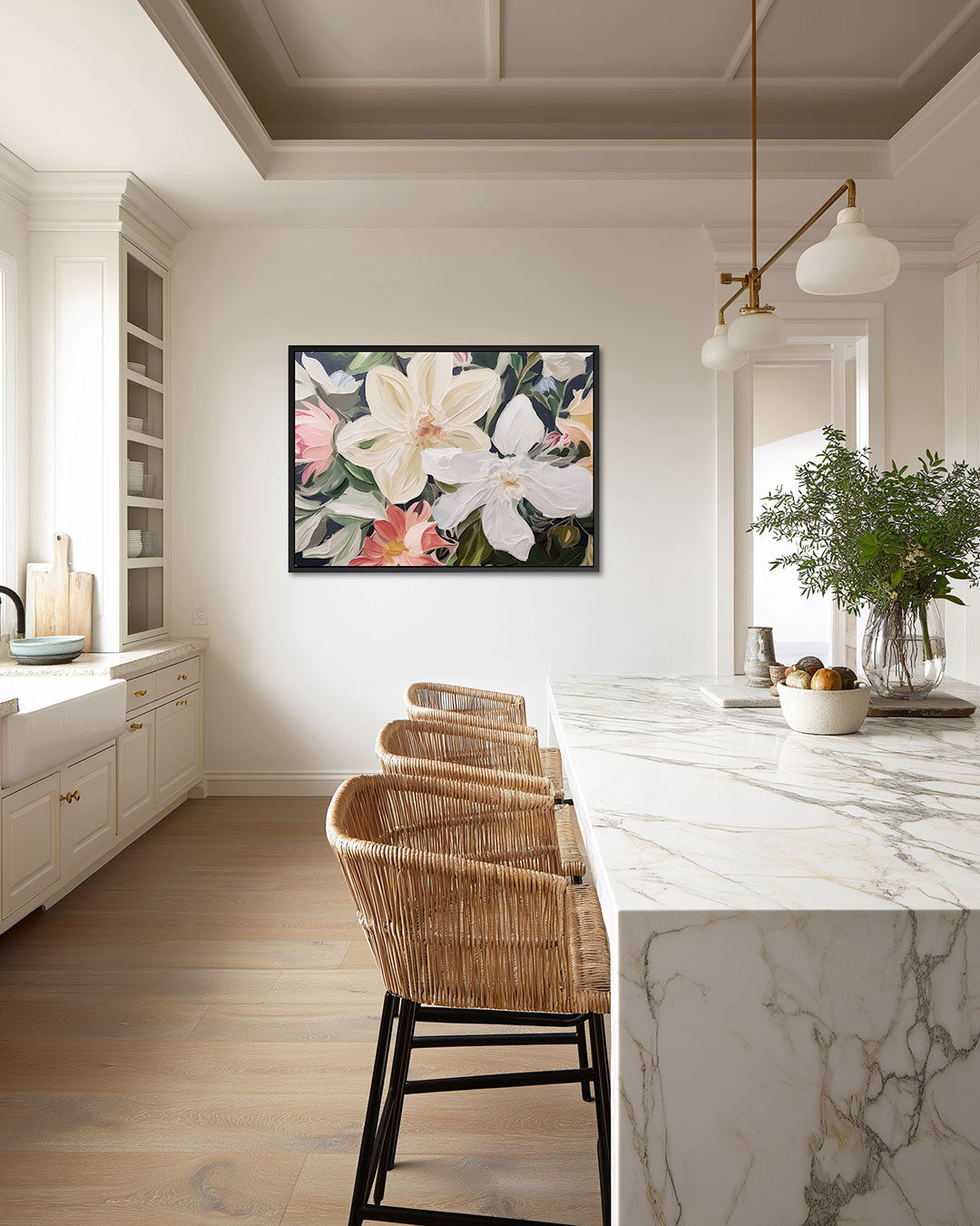 Bloemenexplosie Kunstwerk