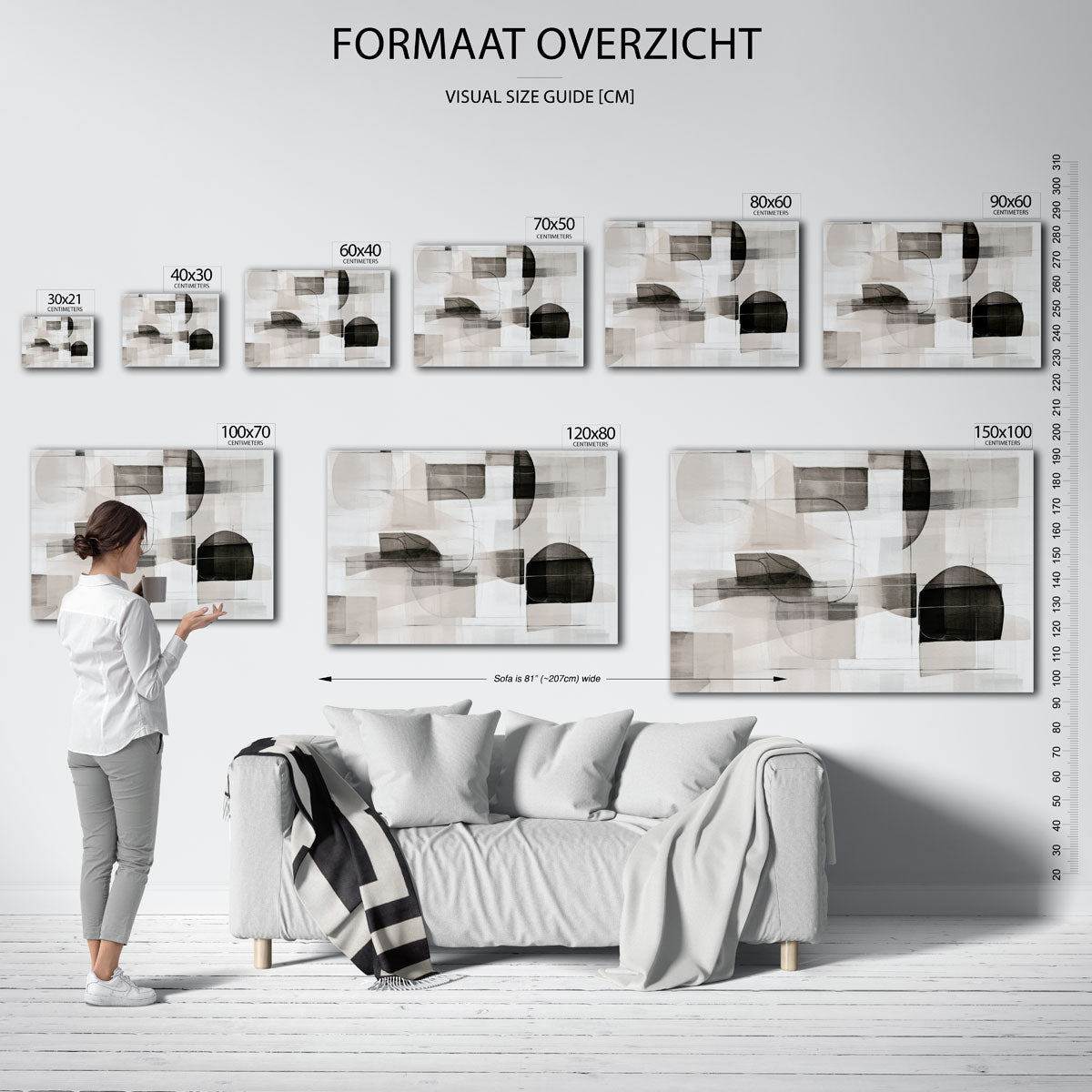 Abstracte vormen Poster