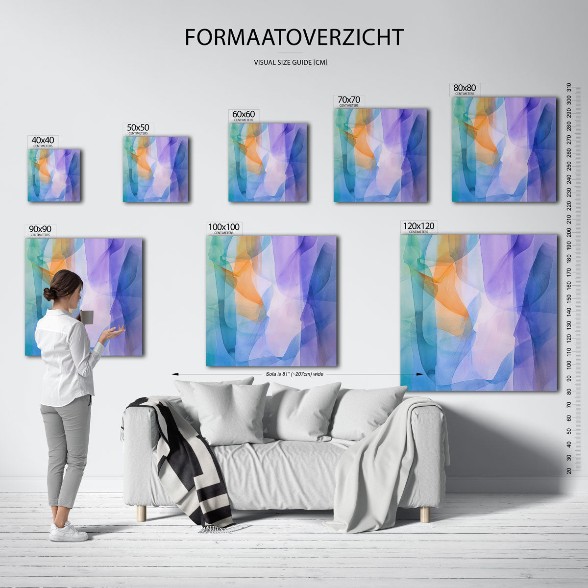 Abstracte vormen Poster